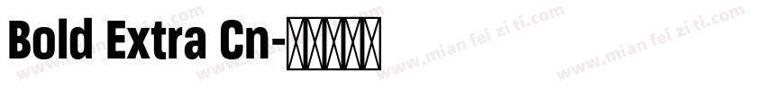 Bold Extra Cn字体转换